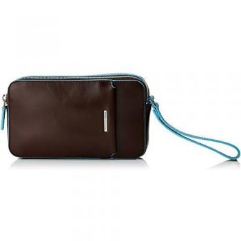 Piquadro Unisex adulto Monedero Marrón Size: 5x12x21 cm (W x H x L)