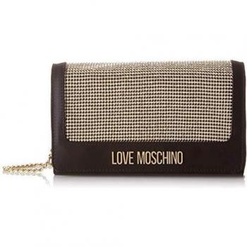 Love Moschino Borsa Satin Bandolera Mujer Negro 6x13x23 cm