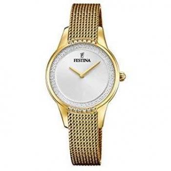 Festina Reloj Analógico para Mujer de Cuarzo con Correa en Acero Inoxidable F20495/1