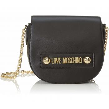 Bolso Bandolera Love Moschino Small Grain PU, Negro