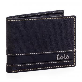 Billetero en piel para caballero Illinois, Color Negro