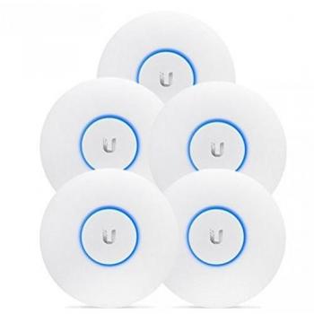 Ubiquiti Networks UAP-AC-LITE-5 WLAN Access Point with Maximum Bandwidth of 1000 Mbit/s, Supports 10, 100 and 1000 Mbit/s Ethernet Speeds, Operates at 867 Mbit/s Wi-Fi Speed, Has a Range of 122 meters, Complies with CE, FCC, IC Standards, Provides Securit