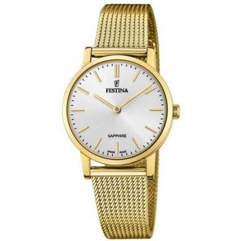 Reloj de Mujer Festina F20023/1 Swiss Made con Esfera Blanca
