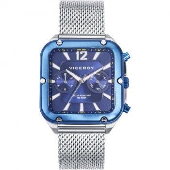 Reloj Viceroy Multifuncional Hombre 40mm Caja Bicolor y Malla Milanesa