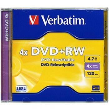 Verbatim DVD+RW 4x 4,7 GB 120 Min