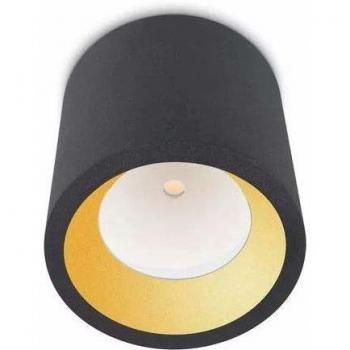 LEDS·C4 Plafón IP66 Cosmos LED Ø126mm 12W Blanco Cálido 3000K Gris Urbano