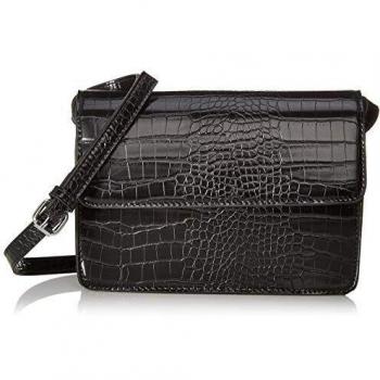 PIECES Pcjulie Bandolera Cruzada para Mujer, Negro (Black), 2x14x22 Centímetros (B x H x T)