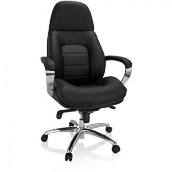 Brenton XXL Ejecutivo Negro – Silla de Oficina con Piel Sintética