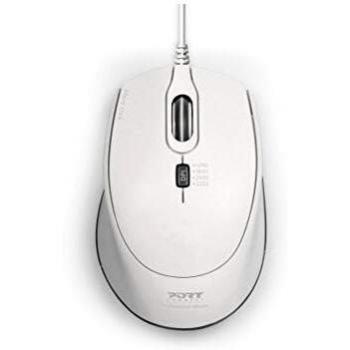 Mouse USB Cablato Silenzioso Bianco
