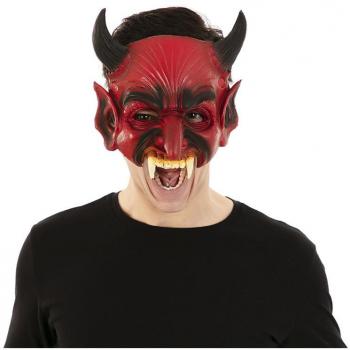 Máscara de Diablo con colmillo Eva 31x17,5x5 cm