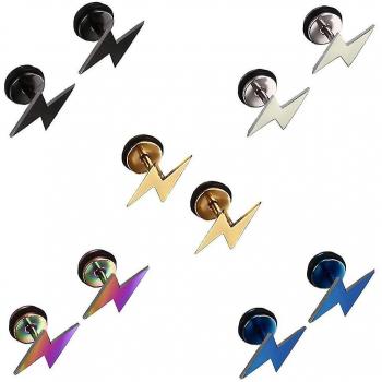 Set de 5 Pendientes de Acero Inoxidable para Todos