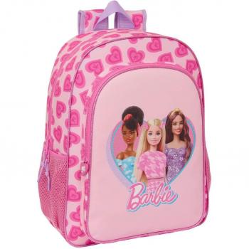 Mochila Infantil Safta Adaptable a Carro Barbie Love 14x33x42 Cms