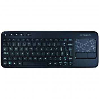 Tastiera Logitech Wireless Touch K400 Spagnola QWERTY Nero