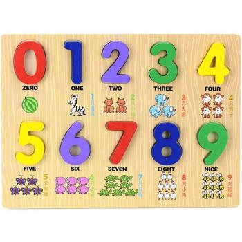 Puzzle Animal Madera 0‑9