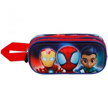 Estuche Doble 3D Glow Spidey Spiderman