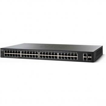 Smart Switch Cisco SF220-48 con 48 porte Fast Ethernet 10/100 più 2 uplink Gigabit Ethernet (GbE), protezione limitata a vita (SF220-48-K9-EU)