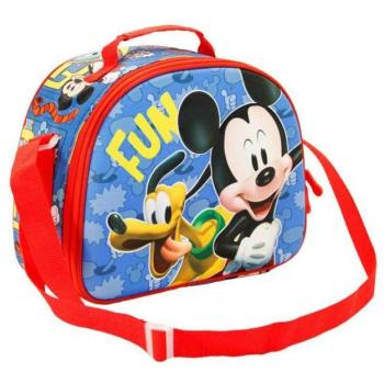 Bolsa Portameriendas 3D Multiusos Mickey Mouse Disney KARACTERMANIA 25.5 x 20 cm