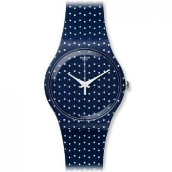 Swatch SUON106 Reloj Unisex con Lunares Azules