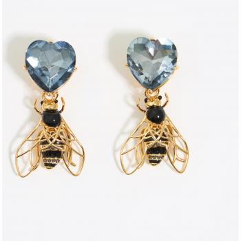 Pendiente Abeja Brillante