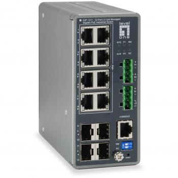 LevelOne IGP-1271 switch di rete Gestito L3 Gigabit Ethernet (10/100/1000) Supporto Power over (PoE) Grigio