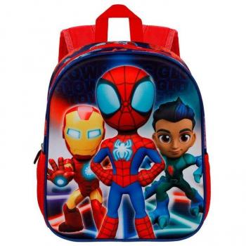 Mochila 3D Spiderman Glow 31cm