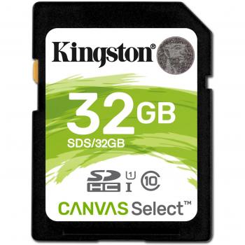 Kingston Canvas Select Plus SDS2/32GB SDHC 100R C10 UHS-I U1 V10
