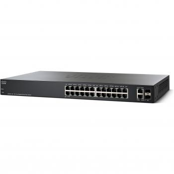 Cisco SG220-26 Smart Switch con 24 Porte Gigabit Ethernet (GbE) e 2 Porte Combinate Mini-GBIC SFP, Protezione Limitata a Vita