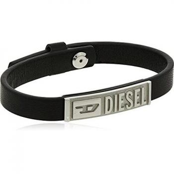 Pulsera Diesel Identificación Hombre Piel Negra DX1226040