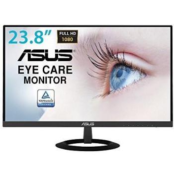 ASUS VZ249HE 24 (23.8) Monitor, FHD, 1920 x 1080, IPS, Design Ultra-Slim, HDMI, D-Sub, Flicker Free, Filtro Luce Blu, Certificazione TUV
