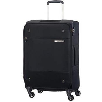 Samsonite Base Boost Spinner M Maleta Expansible, 66 cm, 67.5/73.5 L, Negro (Black)