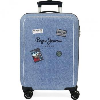 Pepe Jeans. Maleta de cabina Pepe Jeans Digital Damon rígida 55cm den
