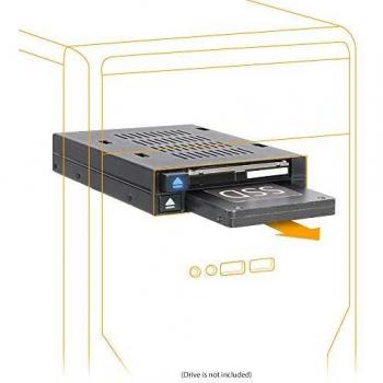 Icy Dock Flexidock MB522SP-B Rack Rimovibile 2 x 2,5 SSD o HDD SATA/SAS Hot-Swap per alloggiamento da 3,5