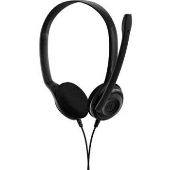 Sennheiser 5 Chat Cuffia a Filo per PC, 1 x ingresso jack 3.5 mm, Nero