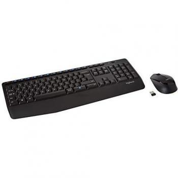 Logitech Wireless Combo MK345 tastiera Mouse incluso USB QWERTY US International Nero