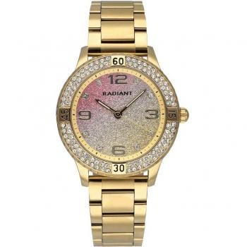 Reloj Radiant mujer RA564202 Frozen dorado esfera brillo piedras blancas