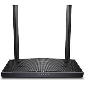 TP-Link Archer VR400 Modem Router Wi-Fi Dual-Band AC1200Mbps, VDSL2 Profilo 17a, VDSL/FTTC/FTTS/ADSL, 4 Porte Gigabit, 1 Porta USB, RJ11, Tecnologia TP-Link OneMesh, MU-MIMO, Beamforming, QoS, Nero