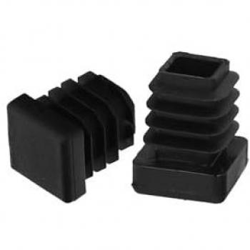 Contera Cuadrada Plástica 16x16 mm Negra