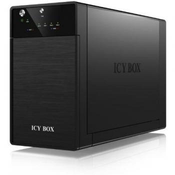 IcyBox Ib‑3620U3 – Array di dischi torre nera