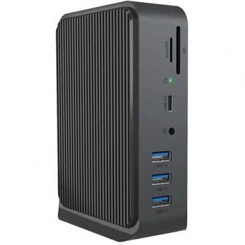 Docking Station IcyBox DK2261AC 13 Porti USB‑C Nero