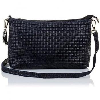 Firenze ARTEGIANI Bolso de Piel auténtica Mujer Grabado geométrico Lacado