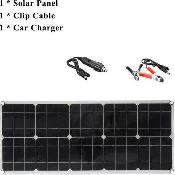 Panel Solar 100W con Controlador MPPT y Pantalla LCD