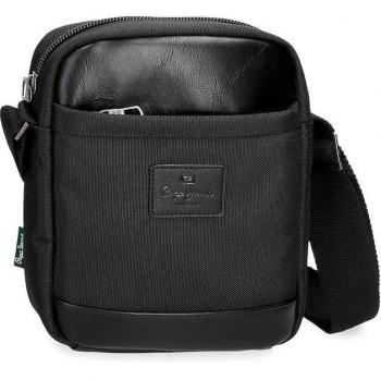 Pepe Jeans. Bandolera mediana Sander negro
