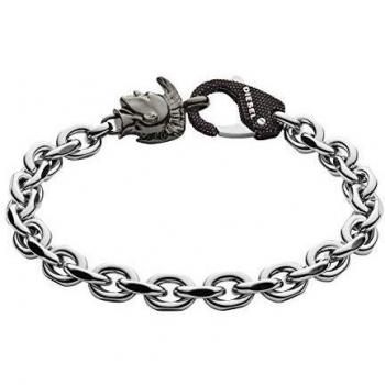 Pulsera Diesel de Acero Inoxidable para Hombre, Negra