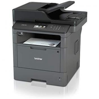 Brother DCPL5500DN Stampante Multifunzione Laser Senza Fax, Bianco e Nero, Velocità di Stampa 40 ppm, Stampa Fronte/Retro Automatica, Rete Cablata (no W-iFi), Display Touchscreen a Colori da 9.3 cm