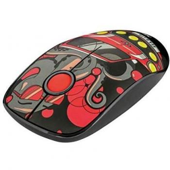 Trust Sketch Mouse Wireless con Clic Silenziosi, Rosso