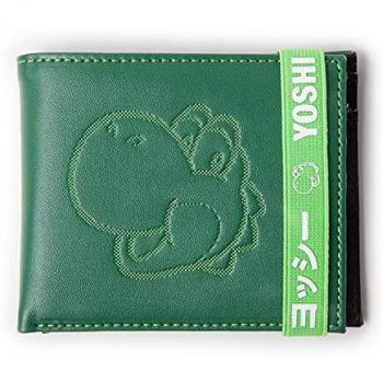 Difuzed Bros Dots Bi-Fold, Cartera Yoshi V2, Super Mario Unisex Adulto, Verde (Green), 17,4 x 2 x 11,5 cm