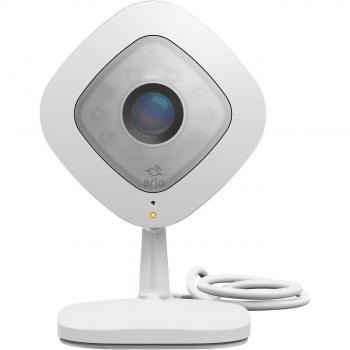 Arlo Telecamera di videsorveglianza Wi-Fi, Alimentata Via Cavo, Presa Elettrica per registrazioni 24/7 per interno casa, Visione Notturna, Funziona con Alexa e Google Wi-Fi, Bianco