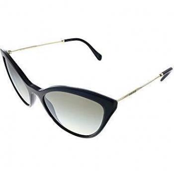 Miu Miu 0MU 03US Gafas, Negro, 55 para Mujer
