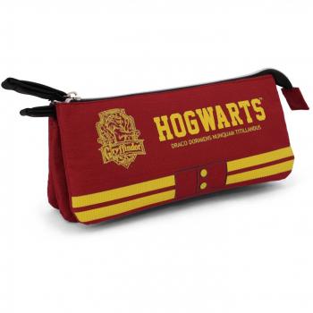 Karactermania Harry Potter Gryffindor Estuche Portatodo Triple FAN, Rojo (Burdeos/Red)