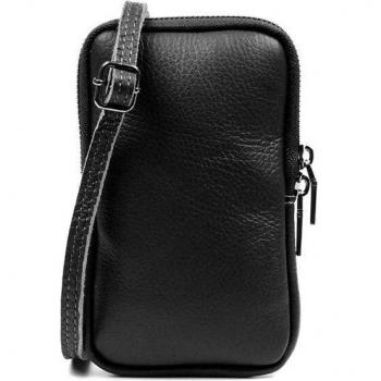 FIRENZE ARTEGIANI. Bolso bandolera Albaredo de mujer, piel auténtica acabado Dollaro. 11,5x2x18cm